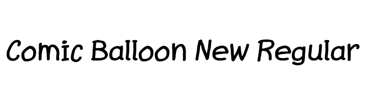 Comic Balloon New Regular  لخطوط تنزيل