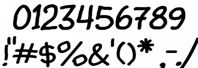 Comic Balloon New Regular Font OTHER CHARS