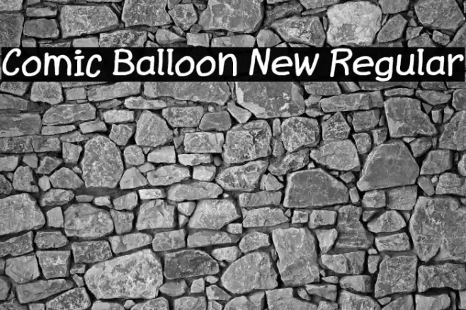 Comic Balloon New Regular Font examples