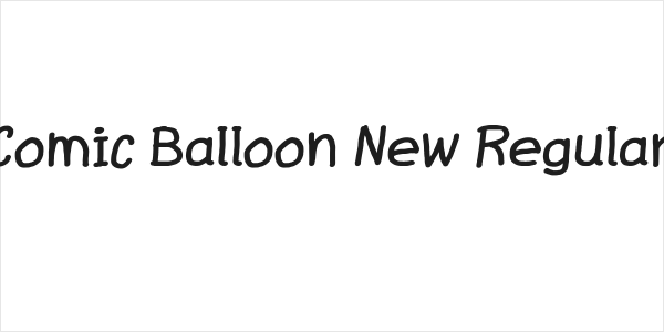 Comic Balloon New Regular Logo