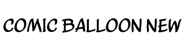 Comic Balloon New  Скачать бесплатные шрифты
