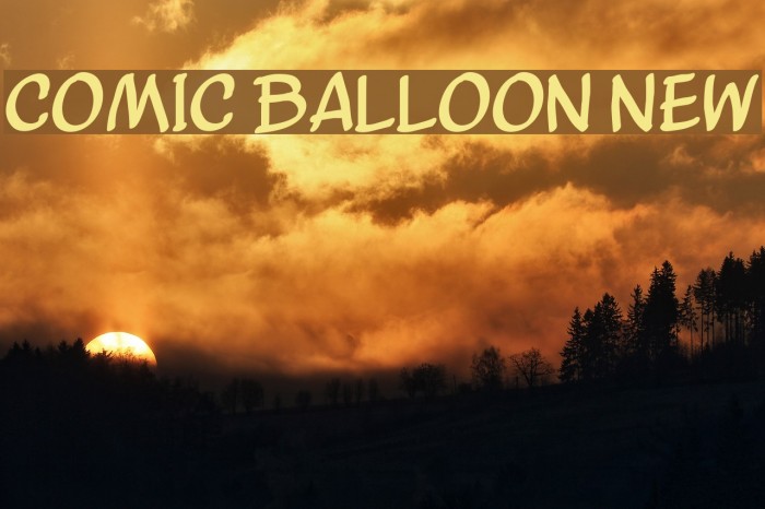 Comic Balloon New Font examples