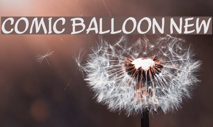 Comic Balloon New Font examples