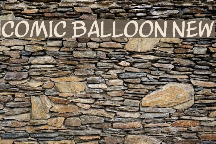 Comic Balloon New Font examples