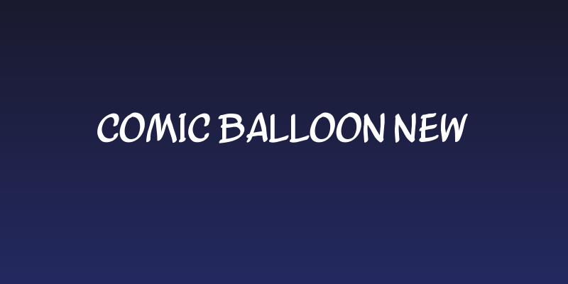 Comic Balloon New Social Header
