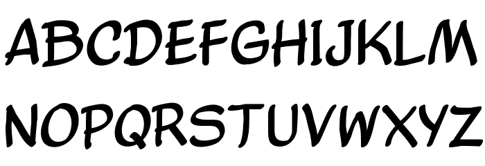 Comic Balloon New Font LOWERCASE