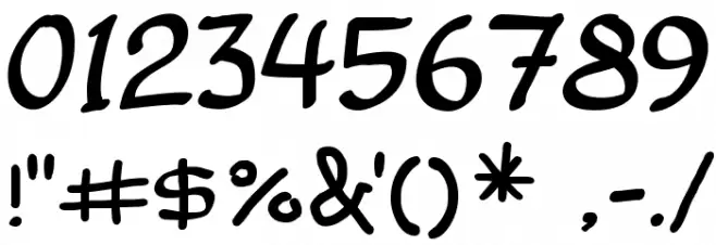 Comic Balloon Font OTHER CHARS