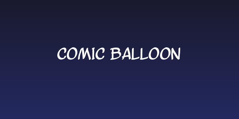 Comic Balloon Social Header