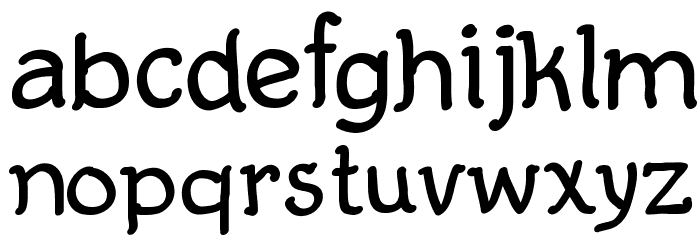 Comic Balloon Font LOWERCASE