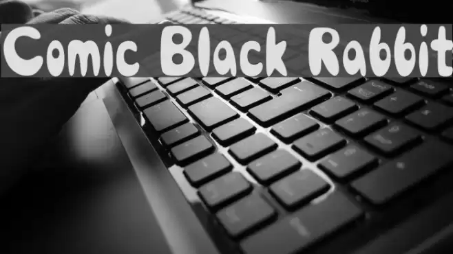 Comic Black Rabbit Font examples