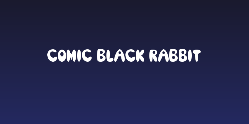 Comic Black Rabbit Social Header