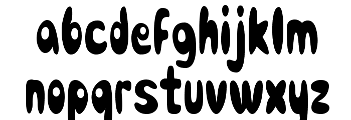 Comic Black Rabbit Font LOWERCASE