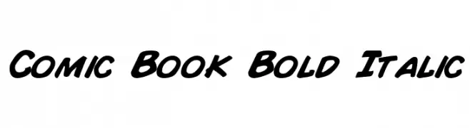 Comic Book Bold Italic  baixar fontes gratis