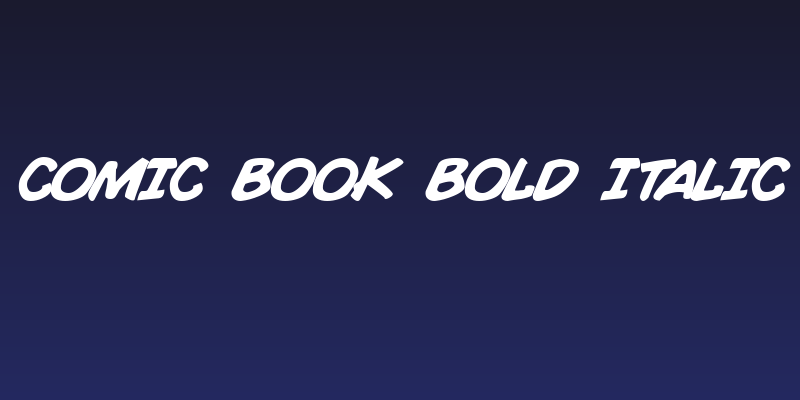 Comic Book Bold Italic Social Header