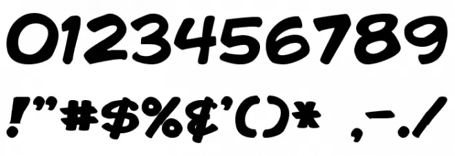 Comic Book Bold Шрифта ДРУГИЕ символов