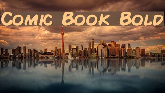 Comic Book Bold Font examples