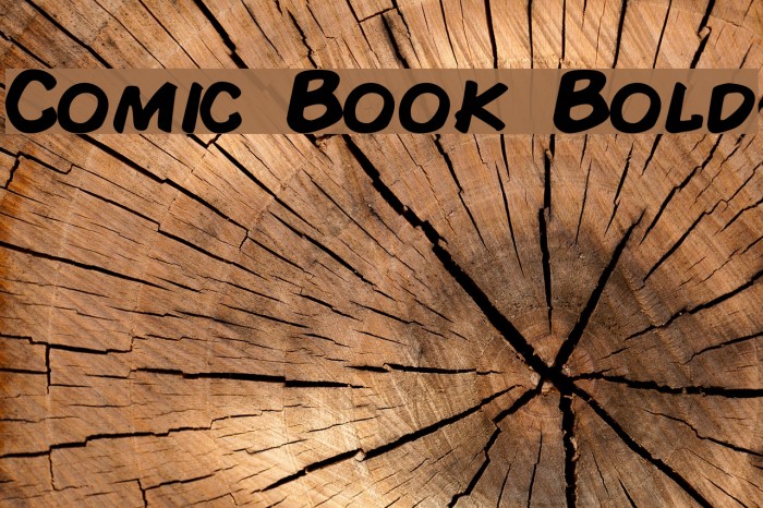 Comic Book Bold Font examples