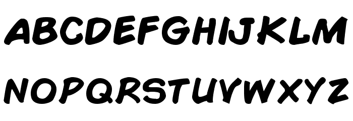 Comic Book Bold Font LOWERCASE