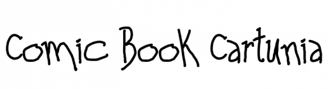Comic Book Cartunia  Frei Schriftart Herunterladen