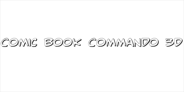 Comic Book Commando 3D Logo