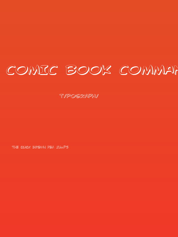 Comic Book Commando 3D Poster