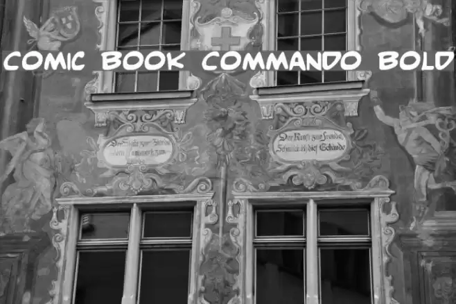 Comic Book Commando Bold フォント examples