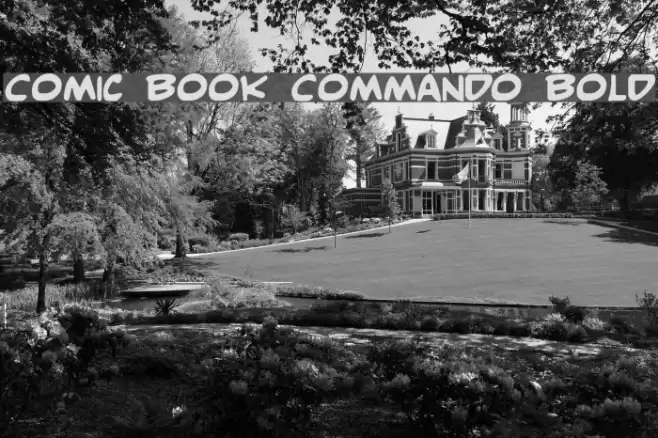 Comic Book Commando Bold フォント examples