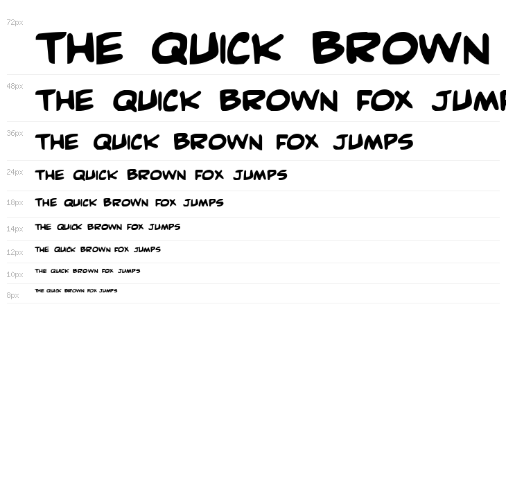 Comic Book Commando Bold Waterfall