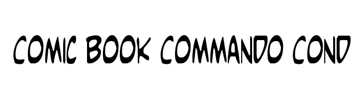 Comic Book Commando Cond  font caratteri gratis