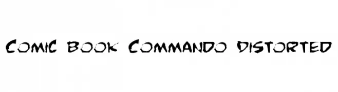 Comic Book Commando Distorted  Fuentes Gratis Descargar