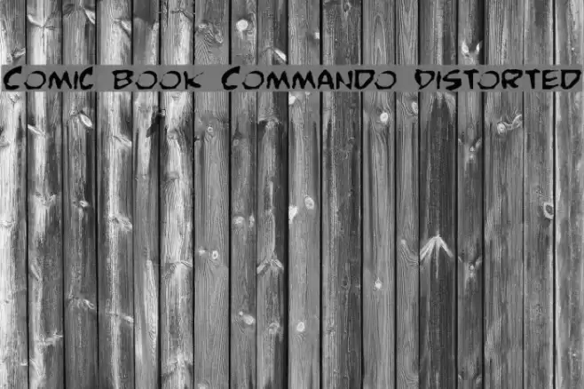 Comic Book Commando Distorted フォント examples