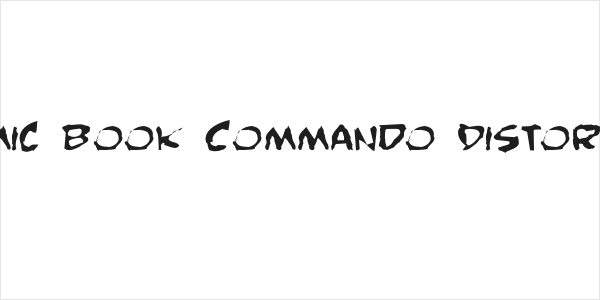 Comic Book Commando Distorted Logo