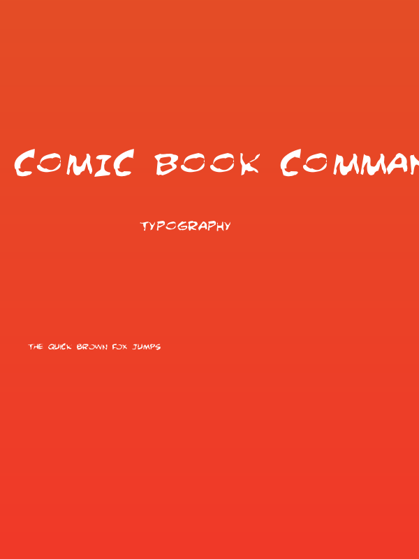 Comic Book Commando Distorted Poster