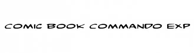 Comic Book Commando Exp  Frei Schriftart Herunterladen