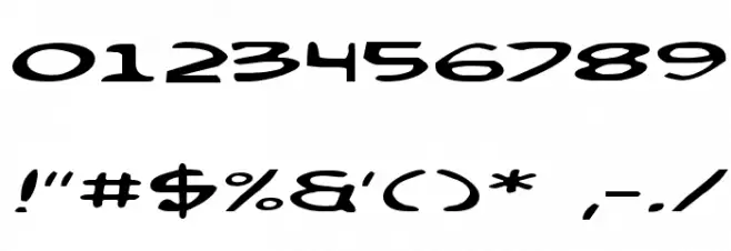 Comic Book Commando Exp フォント その他の文字
