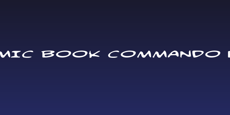 Comic Book Commando Exp Social Header