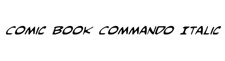 Comic Book Commando Italic  Frei Schriftart Herunterladen