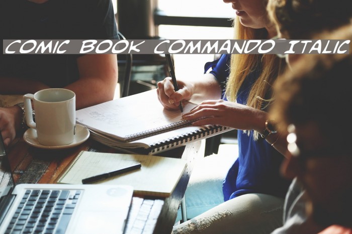 Comic Book Commando Italic Font examples