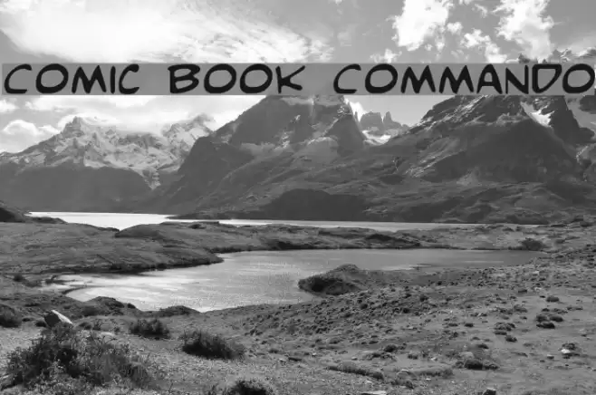 Comic Book Commando Schriftart examples