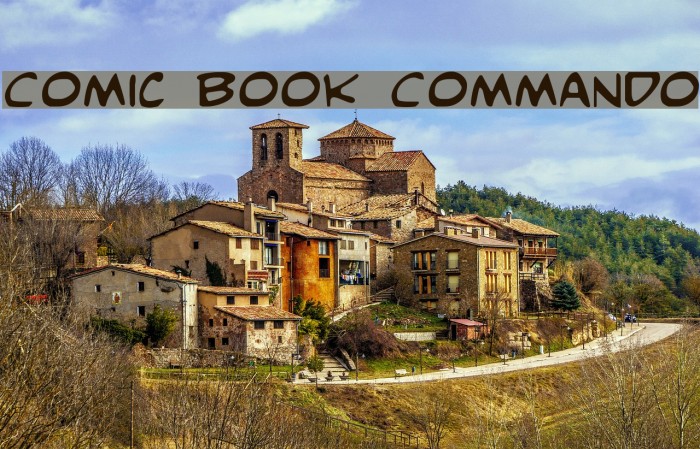 Comic Book Commando لخطوط تنزيل examples