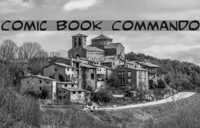 Comic Book Commando Schriftart examples