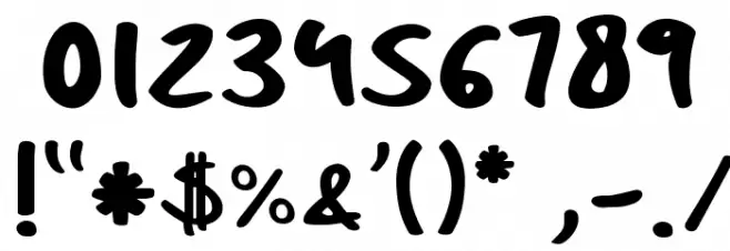 Comic Book Fun Regular Font OTHER CHARS