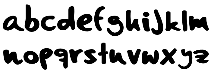 Comic Book Fun Regular Font LOWERCASE