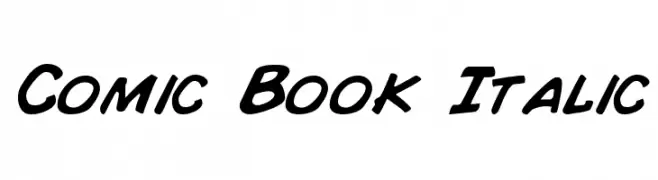 Comic Book Italic  baixar fontes gratis