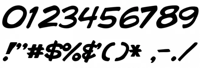 Comic Book Normal Font OTHER CHARS
