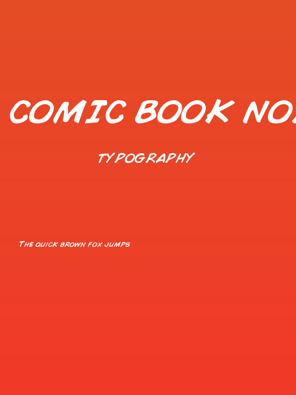 Comic Book Normal Poster