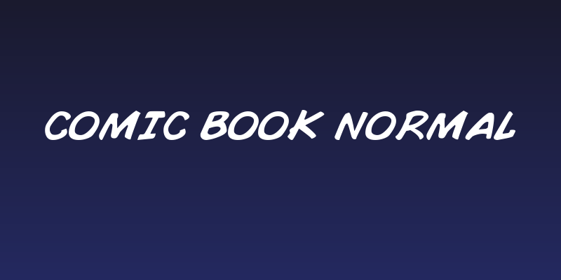 Comic Book Normal Social Header