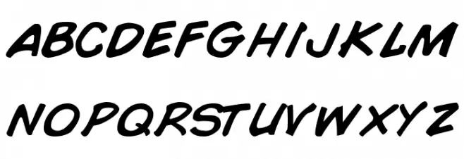 Comic Book Normal Шрифта строчной