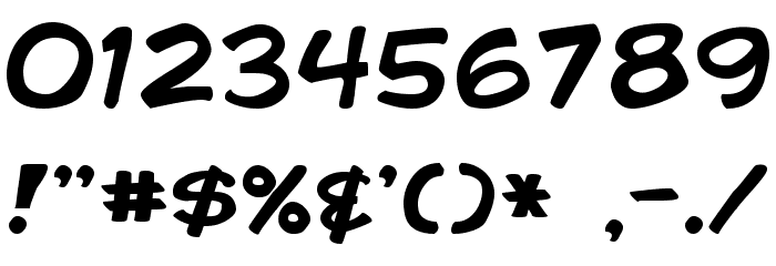 Comic Book Font OTHER CHARS