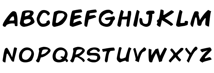 Comic Book Font LOWERCASE